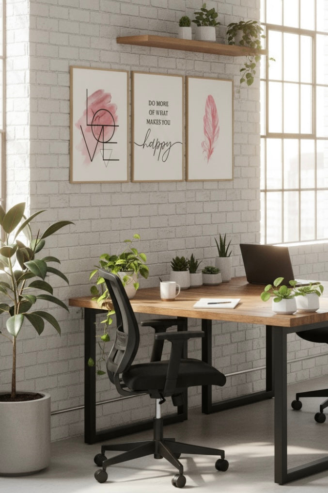 3pcs Frameless Nordic Minimalist Canvas Art Prints The Nest Trading Company