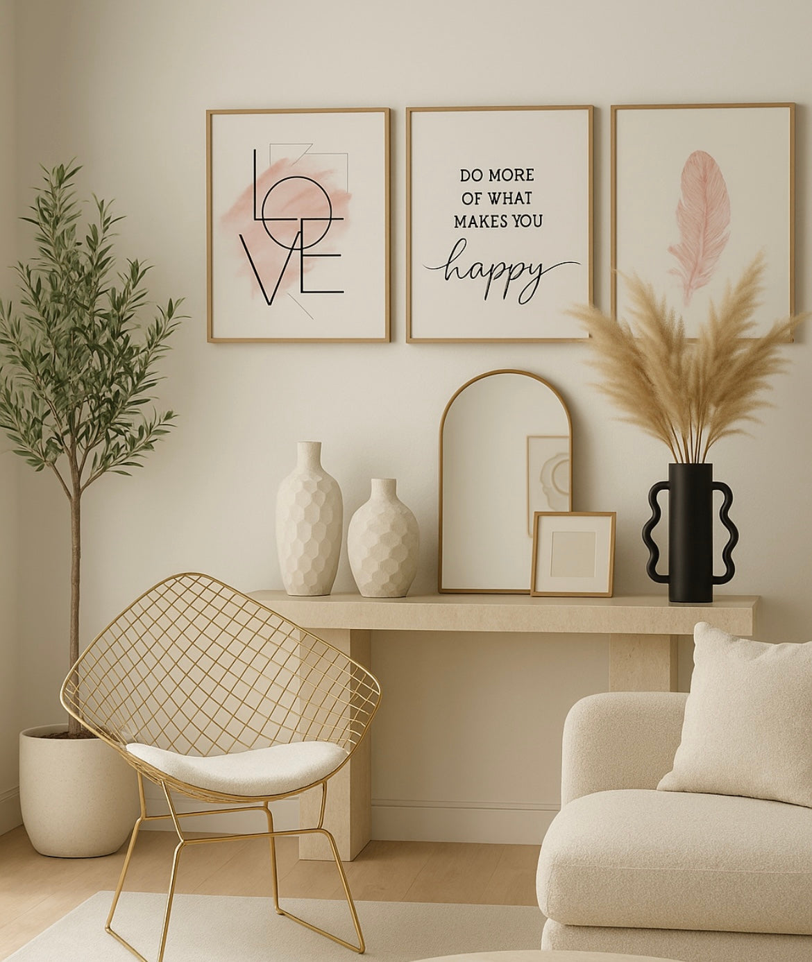 The Ophelia Gold Nordic Style Iron Stool The Nest Trading Company