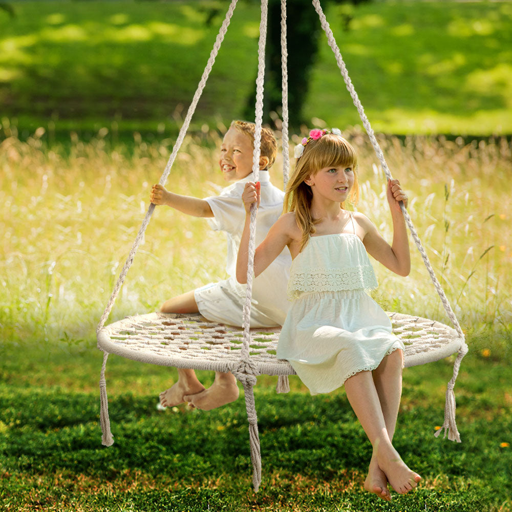 Gardeon Hammock Chair Outdoor Tree Swing Nest Web Hanging Seat 100cm.