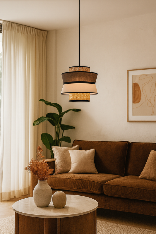 Vaclava Rattan Pendant Light – Handwoven Natural Elegance.