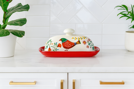 Creative Ceramic Butter Dish with Lid