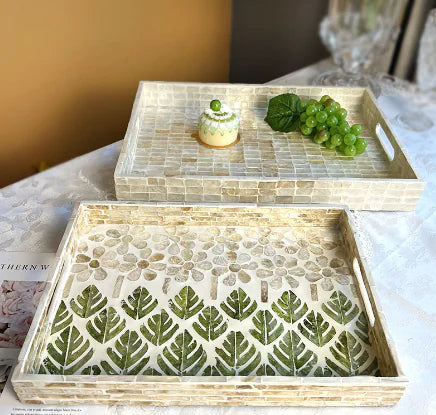 Nordic Style Handmade Colorful Shell Snack Tray - The Nest Trading Company