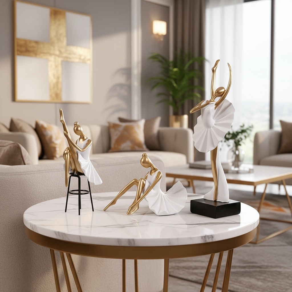 Modern Art Ballerina Figurines The Nest Trading Company