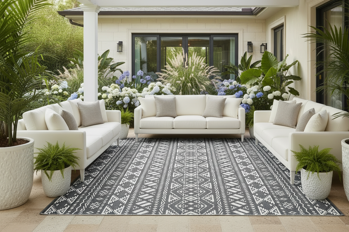 XL Lambert Reversible Outdoor Rug - 274x366cm