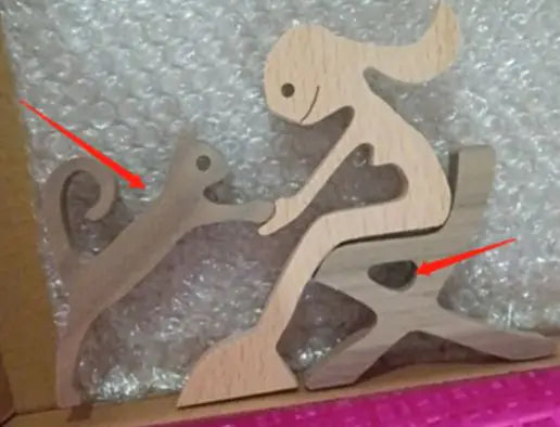 Canine Wood Carving Decor