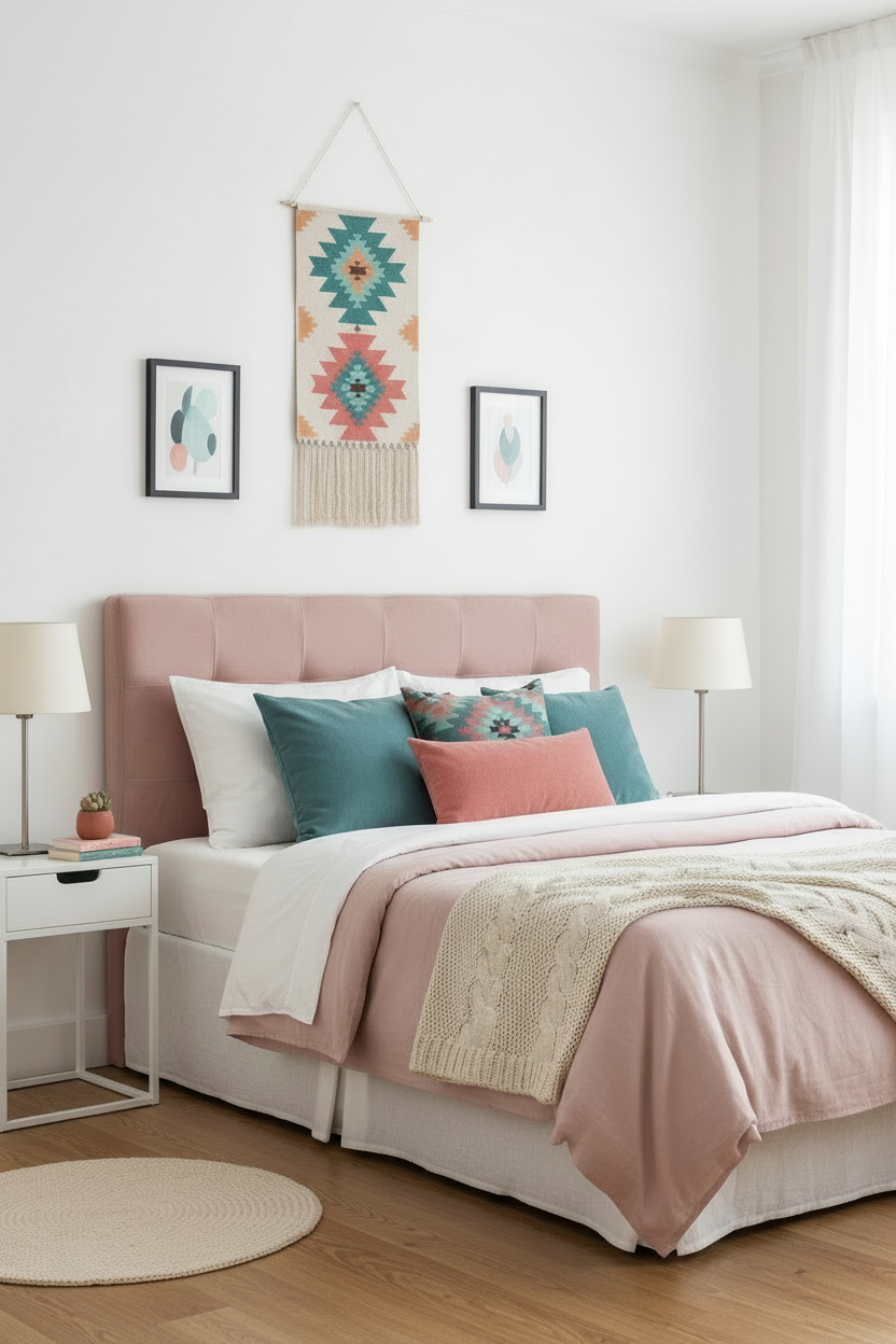 Bohemian Nordic Handmade Tapestry with Tassels