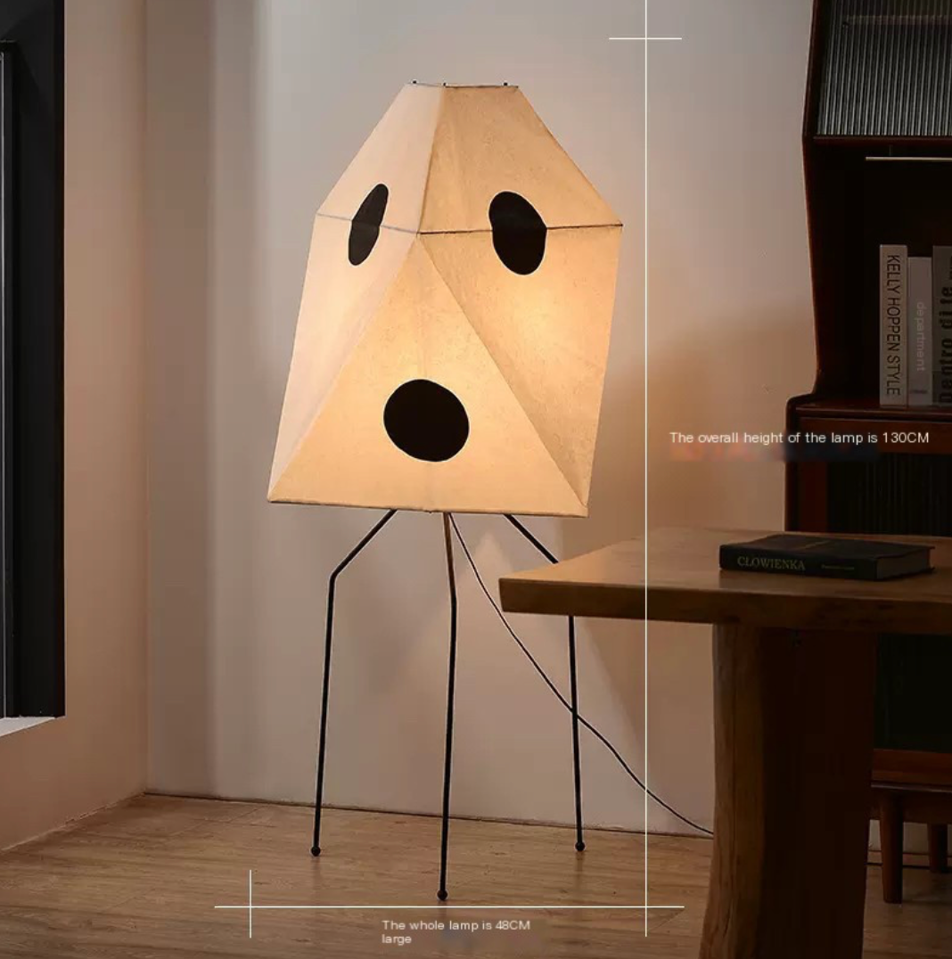 Wabi-Sabi Rice Paper Floor Lamp