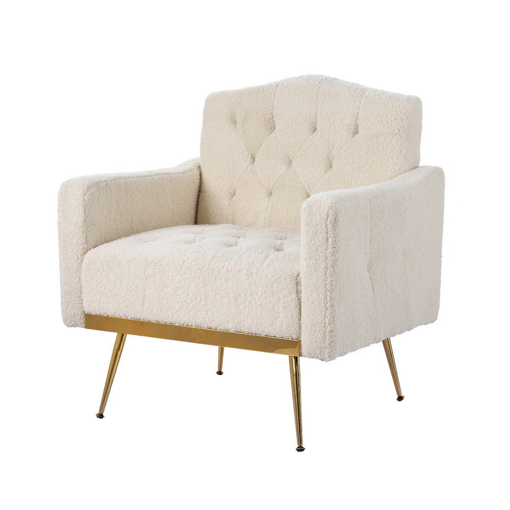 Nicole Beige Boucle Armchair