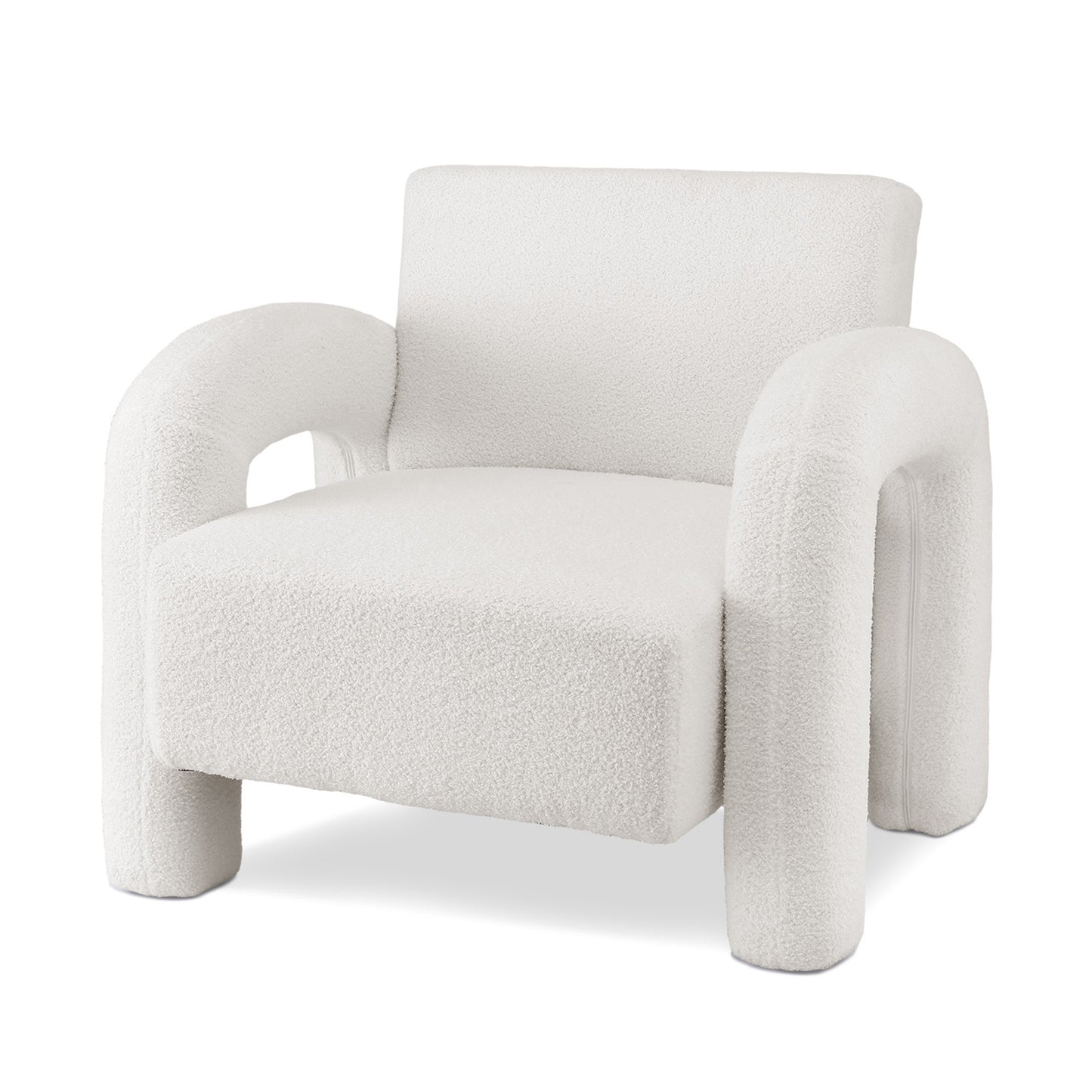 Wilma Accent Armchair - Boucle White
