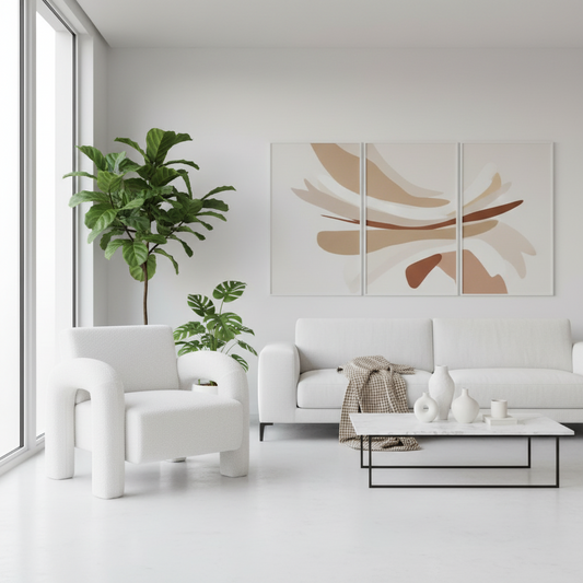 Wilma Accent Armchair - Boucle White