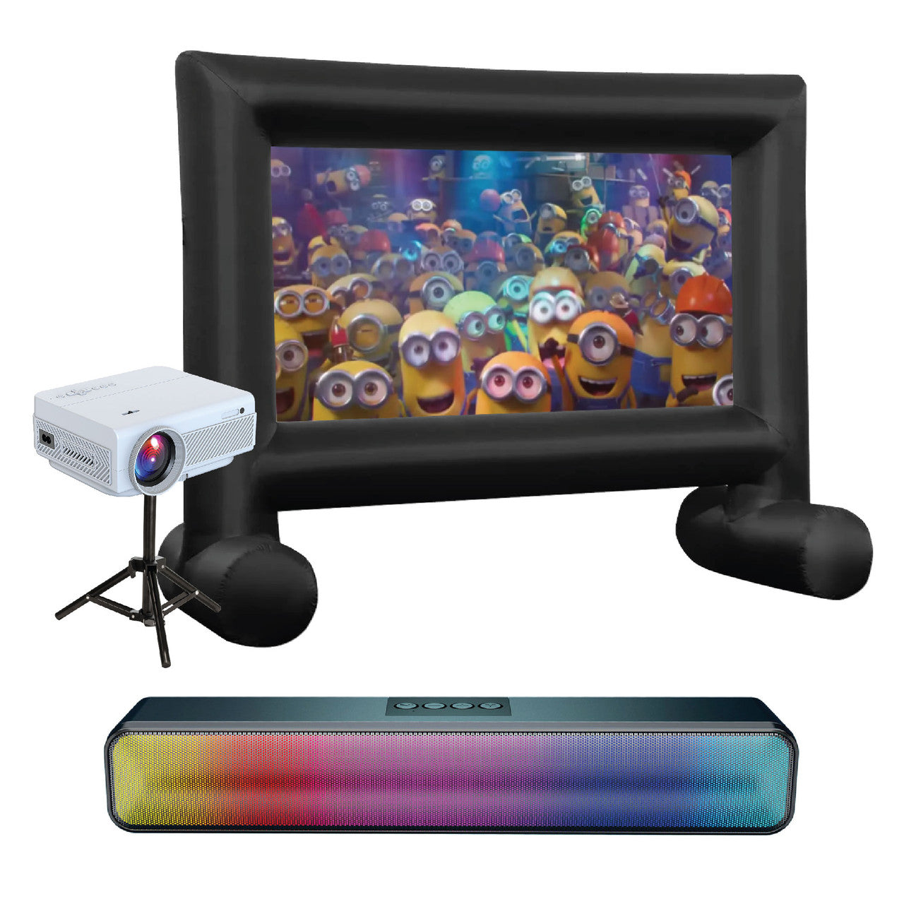 Laser 1080P Outdoor Cinema Bundle 144 Inch The Nest Trading Company