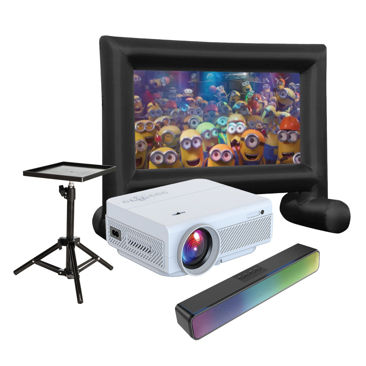 Laser 1080P Outdoor Cinema Bundle 144 Inch The Nest Trading Company
