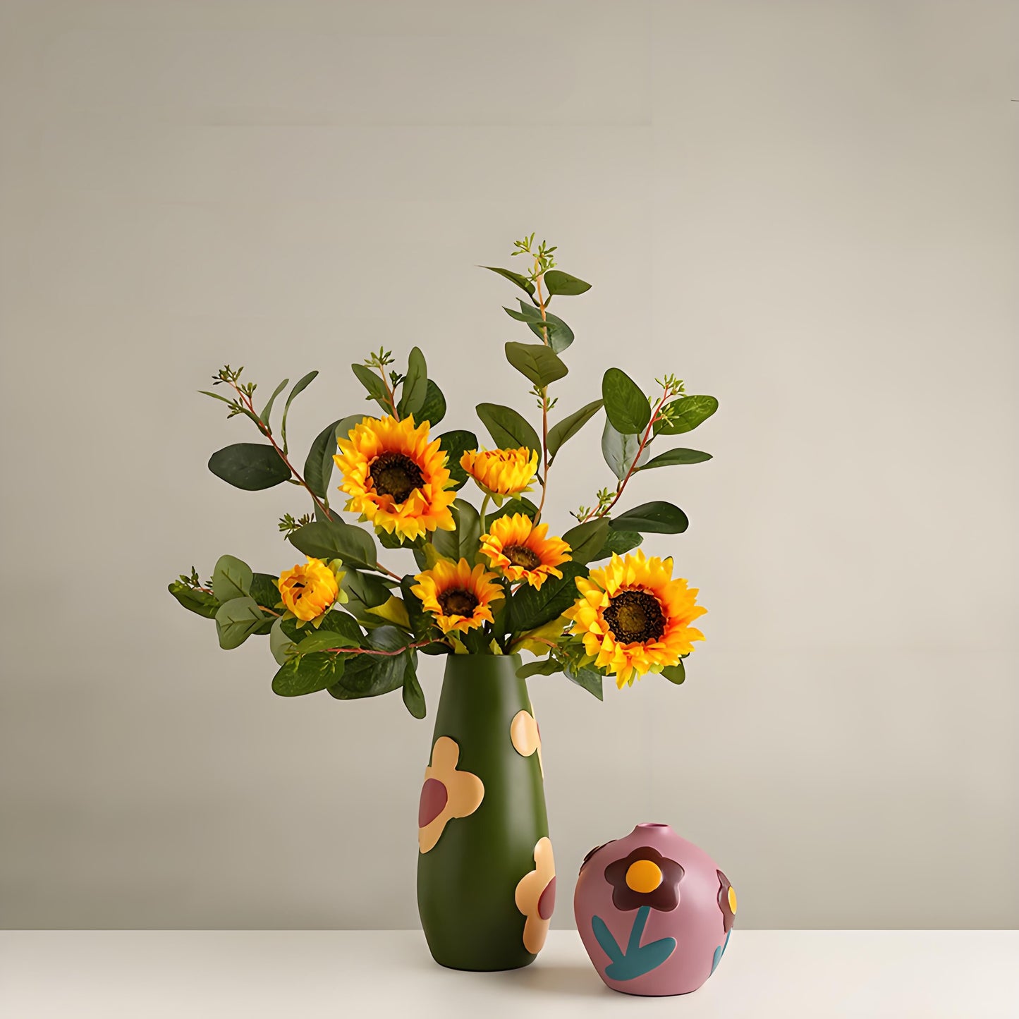 Morandi Painted Ceramic 3 Piece Vase Set – Modern Home Decor for Flowers | Other Luxury Styles in Store