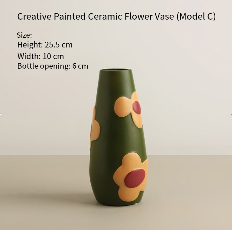 Morandi Painted Ceramic 3 Piece Vase Set – Modern Home Decor for Flowers | Other Luxury Styles in Store