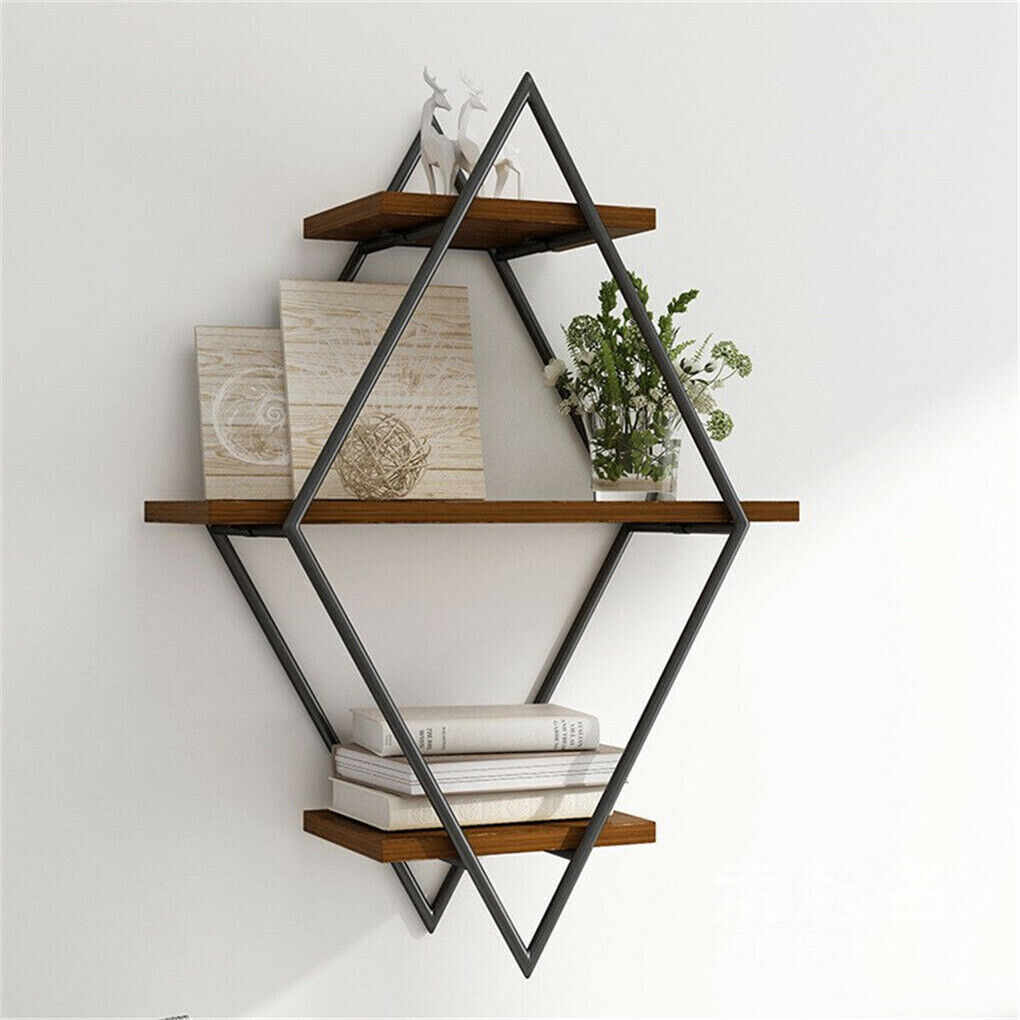 Vintage Rustic Wooden Floating Shelves The Nest Trading Company
