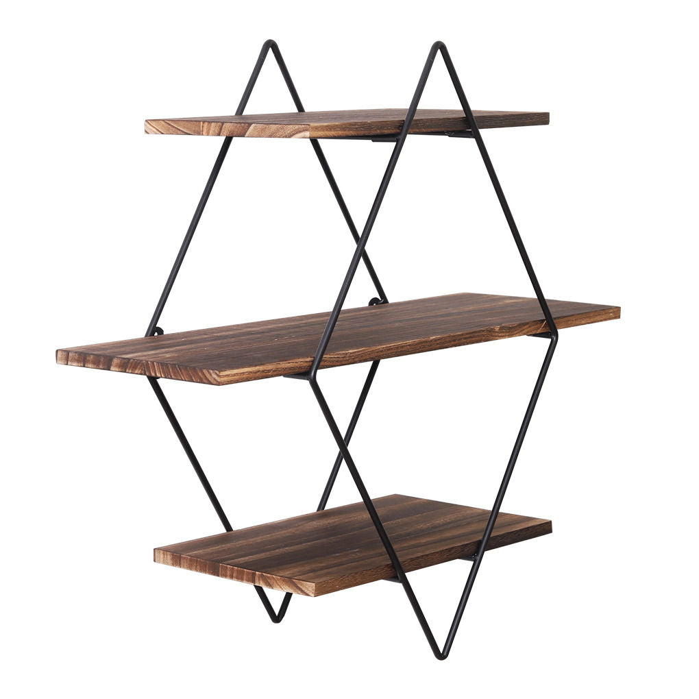 Vintage Rustic Wooden Floating Shelves The Nest Trading Company
