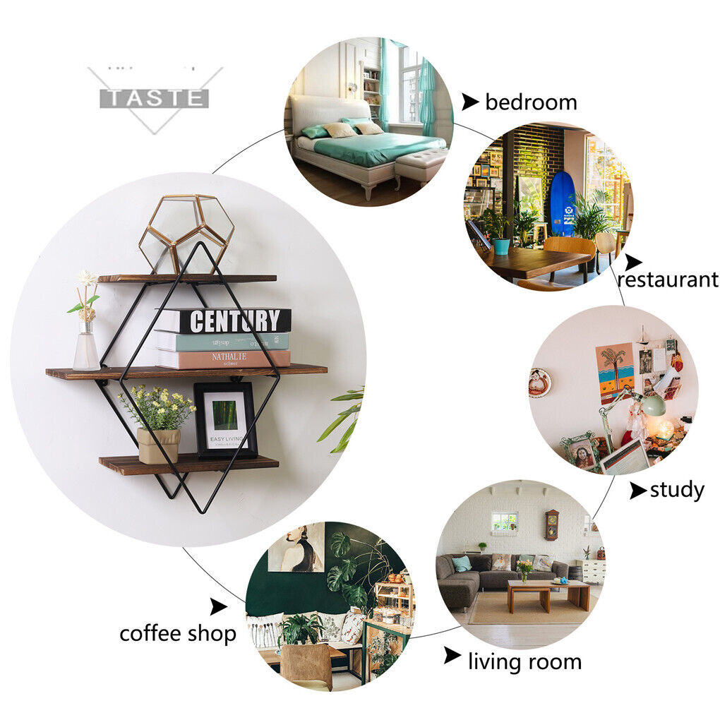 Vintage Rustic Wooden Floating Shelves The Nest Trading Company