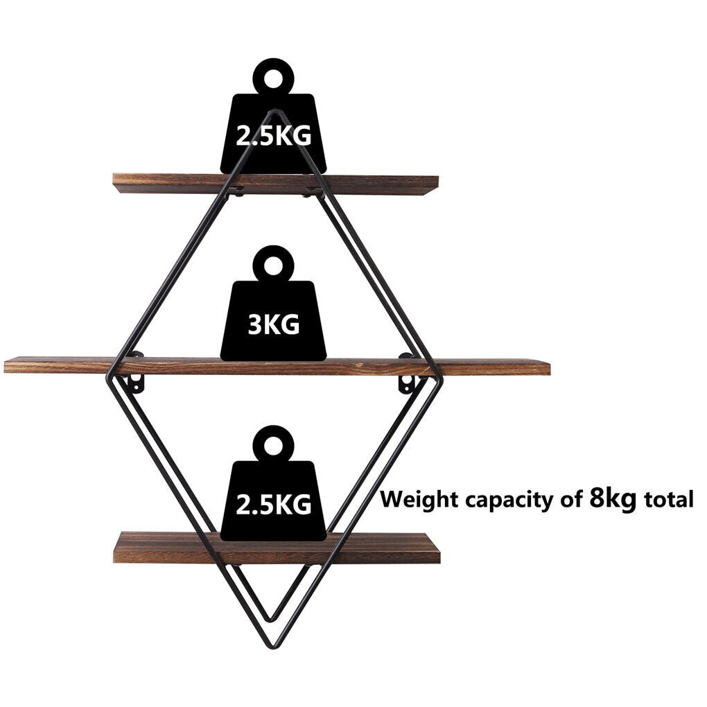 Vintage Rustic Wooden Floating Shelves The Nest Trading Company