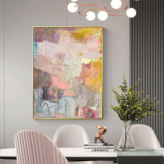 Lann II Wall Art 100cmx150cm Gold Frame Canvas.