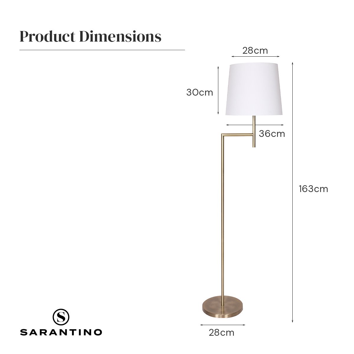 Sarantino Metal Floor Lamp – Modern & Stylish Lighting.