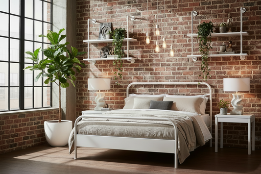 Serena Nordic Table Lamp - White