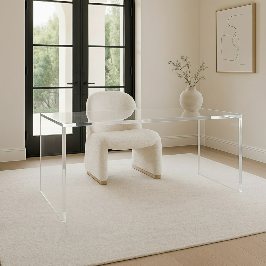 Haven Boucle Armchair In  Sculptural White