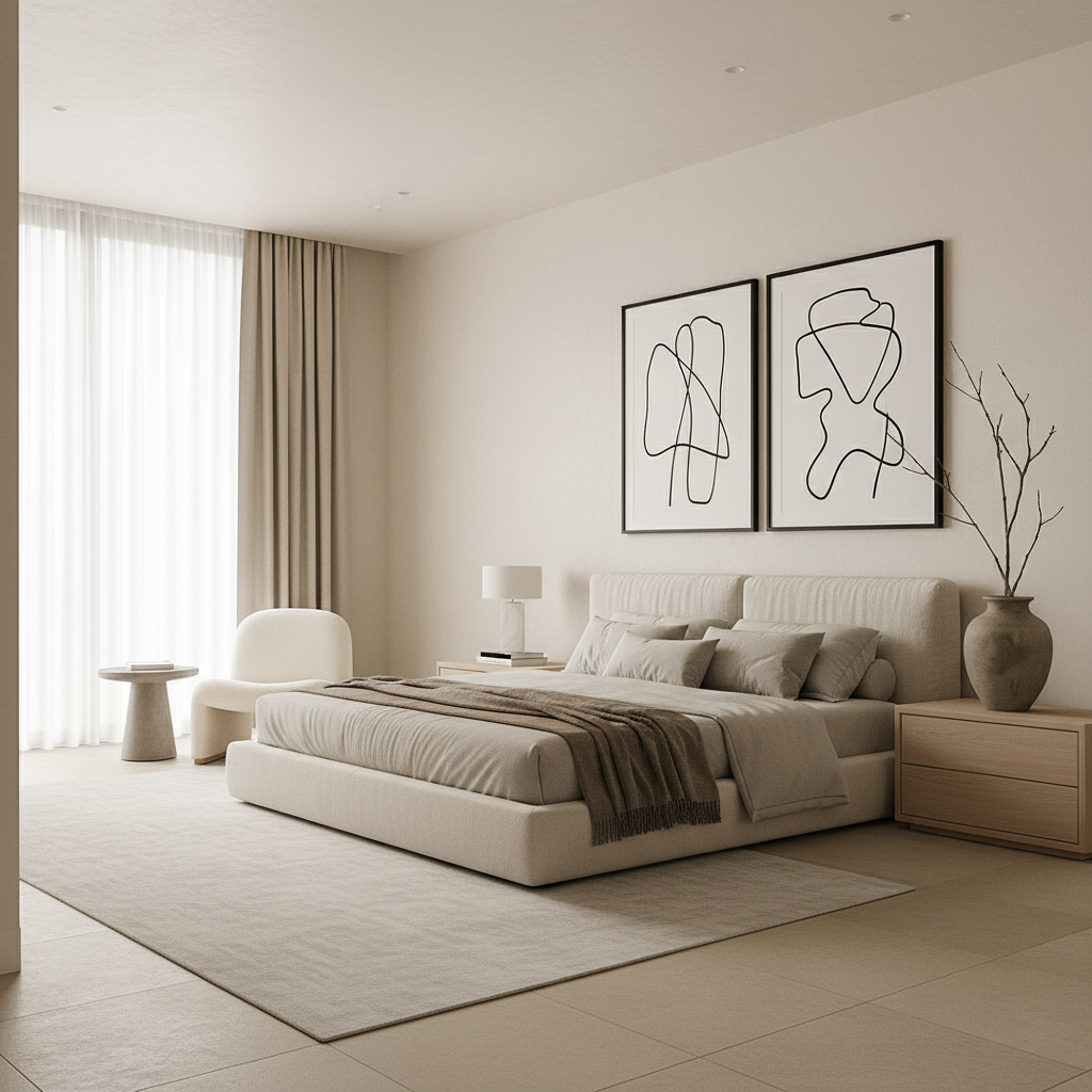 Interior Ave - Haven Curved Boucle Armchair – Sculptural White The Nest Trading Company