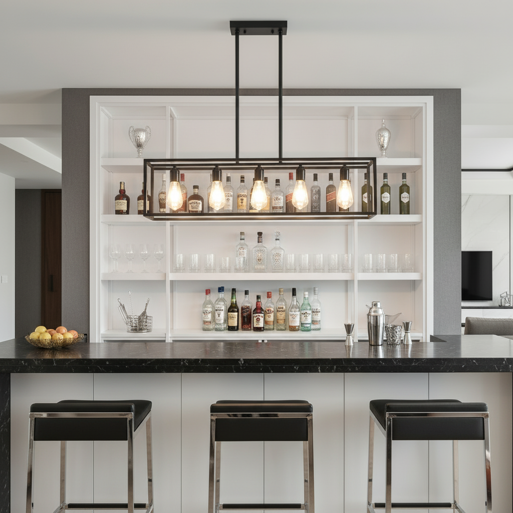 Interior Ave - Industrial 5 Light Chandelier The Nest Trading Company