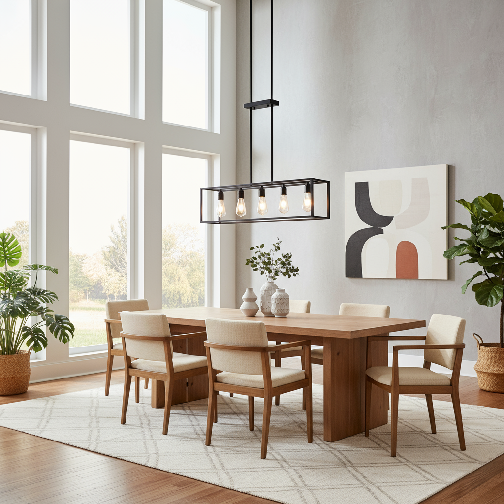 Interior Ave - Industrial 5 Light Chandelier The Nest Trading Company