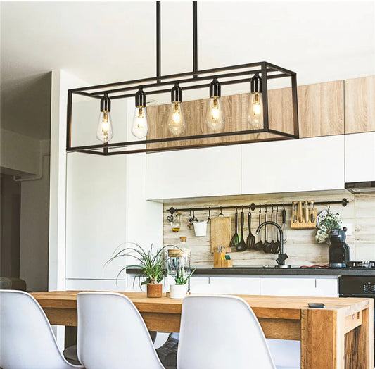 Interior Ave - Industrial 5 Light Chandelier.