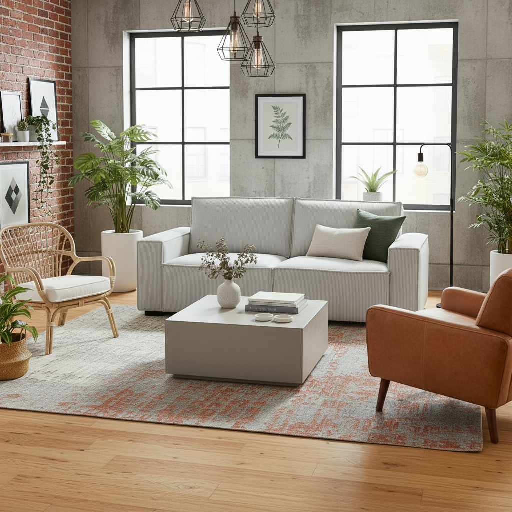 Reno 3 Seater Sofa Beige Colour Fabric Upholstery Wooden Structure Knock Down Feature In Back & Arms