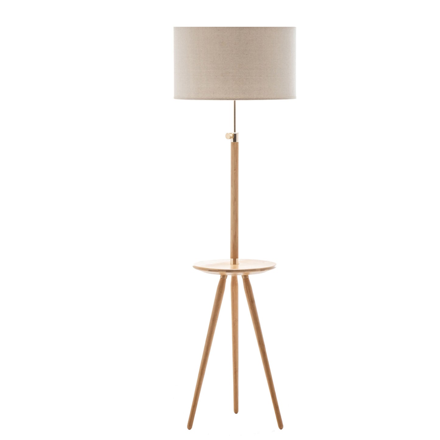 Adjustable Bamboo Tripod Floor Lamp – Stylish & Eco-Friendly Lighting.