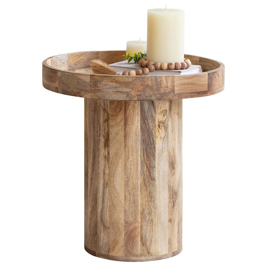 Tropea Mango Wood Side Table 50cm.