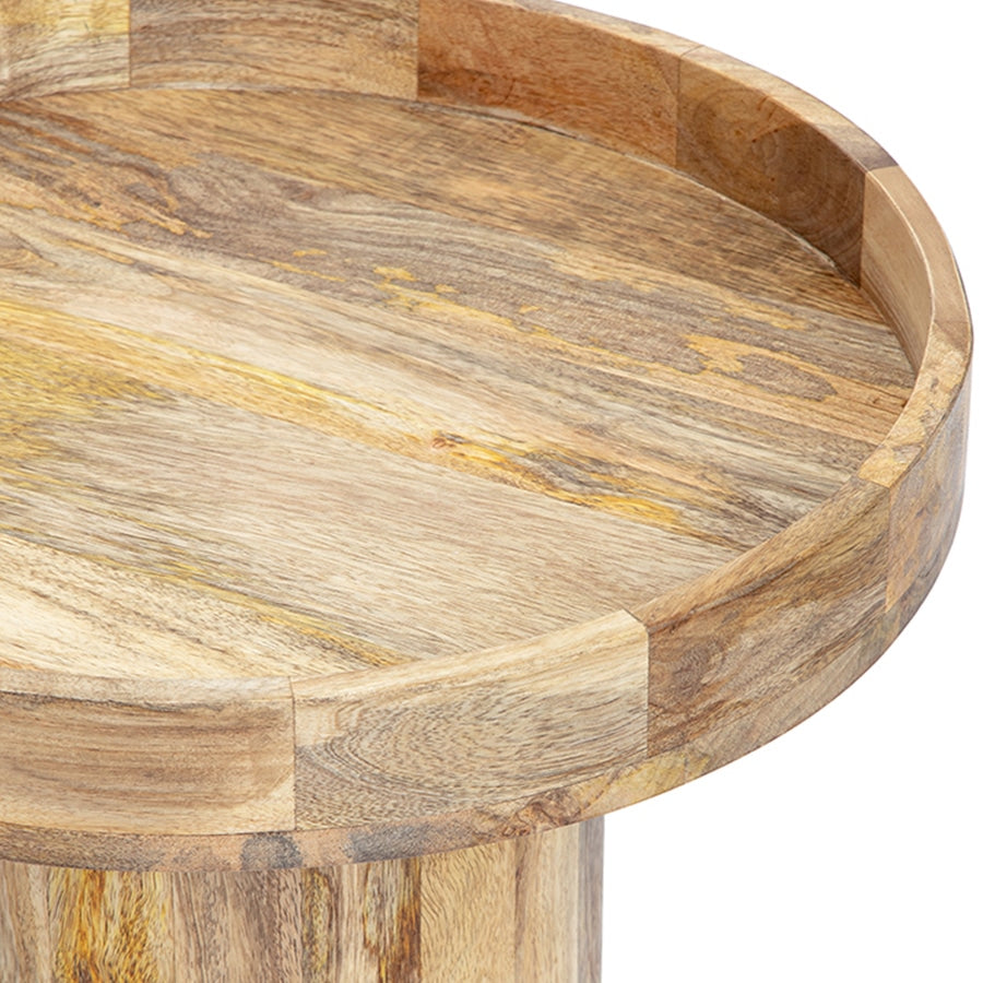 Tropea Mango Wood Side Table 50cm.