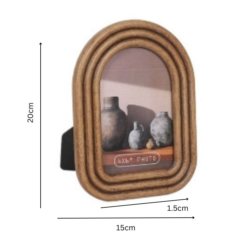 Contemporary Arch Style Photo Frame '4x6in' 20cm.