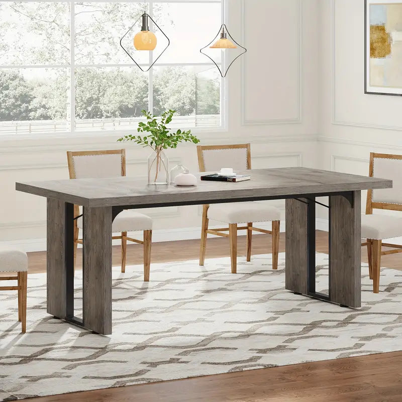 The Miranda Rustic Rectangular Dining Table