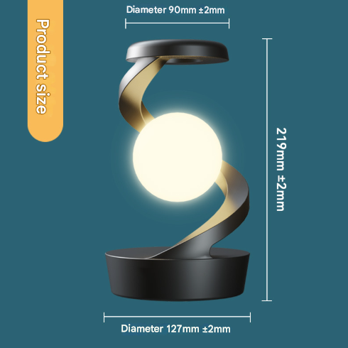 White Modern Levitating LED Desk Lamp – Sleek & Futuristic Lighting.
