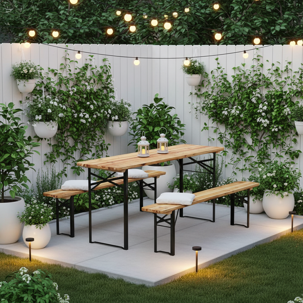 Gardeon 3 PCS Outdoor Furniture Dining Set Lounge Setting Patio Wooden Bench