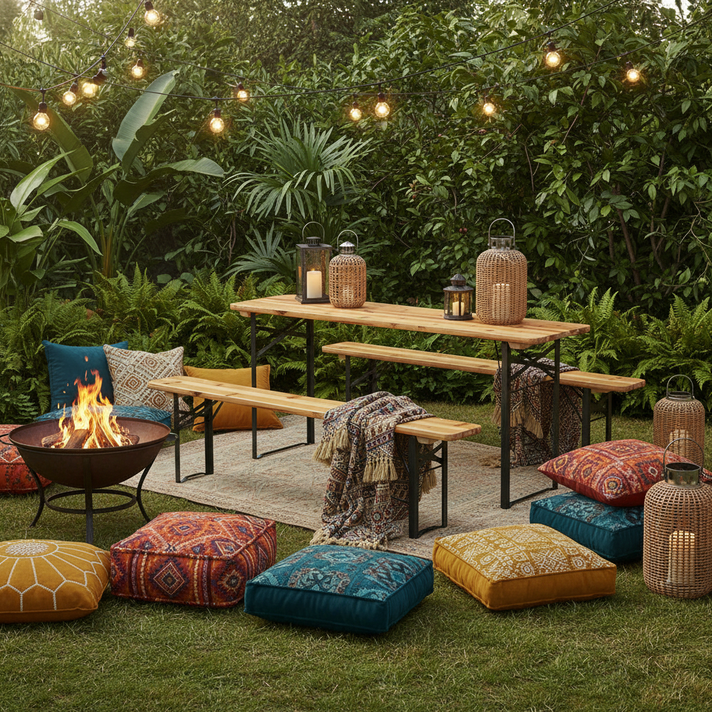 Gardeon 3 PCS Outdoor Furniture Dining Set Lounge Setting Patio Wooden Bench