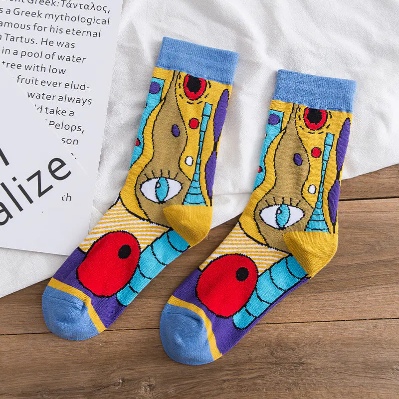 Personality Graffiti Illustration Socks for All Zendrop