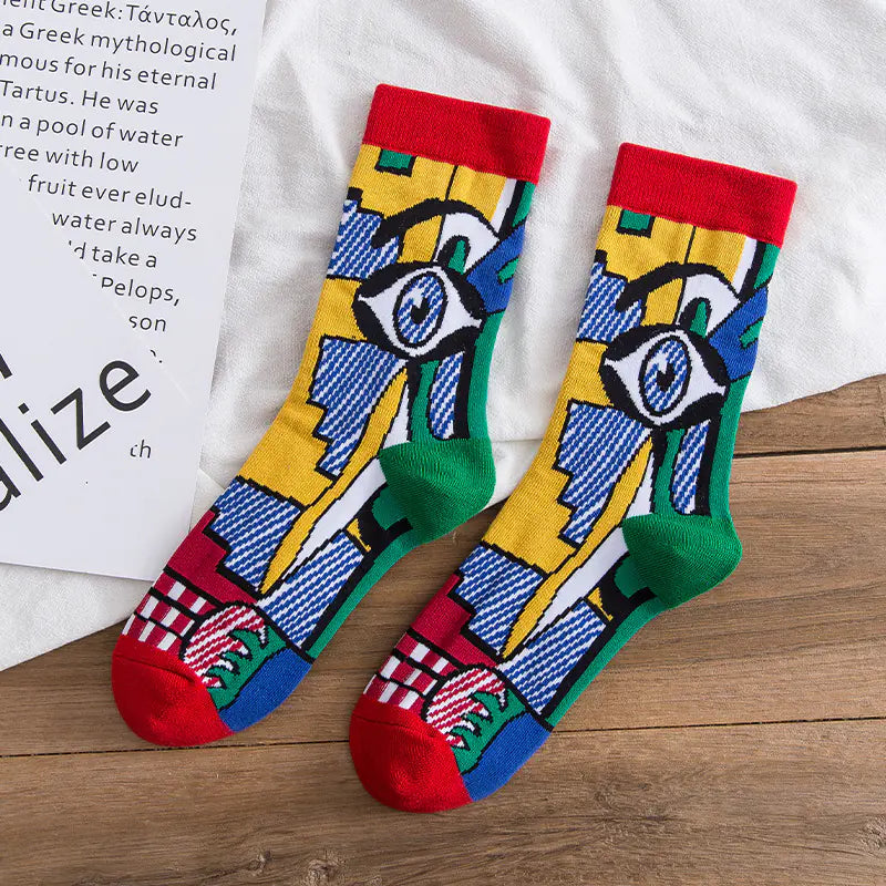 Personality Graffiti Illustration Socks for All Zendrop