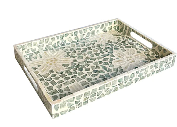 Nordic Style Handmade Colorful Shell Snack Tray - The Nest Trading Company