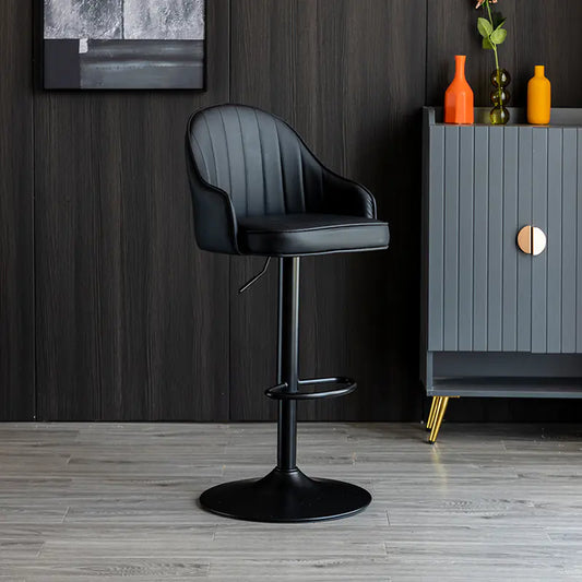 Modern Minimalist Bar Stool with Backrest