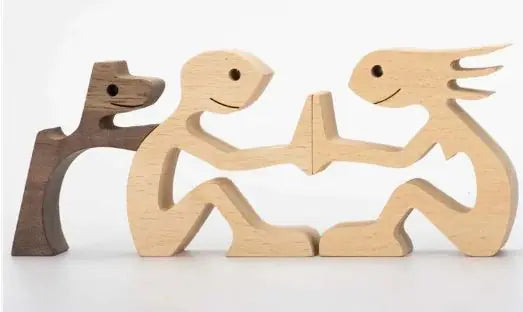 Canine Wood Carving Decor