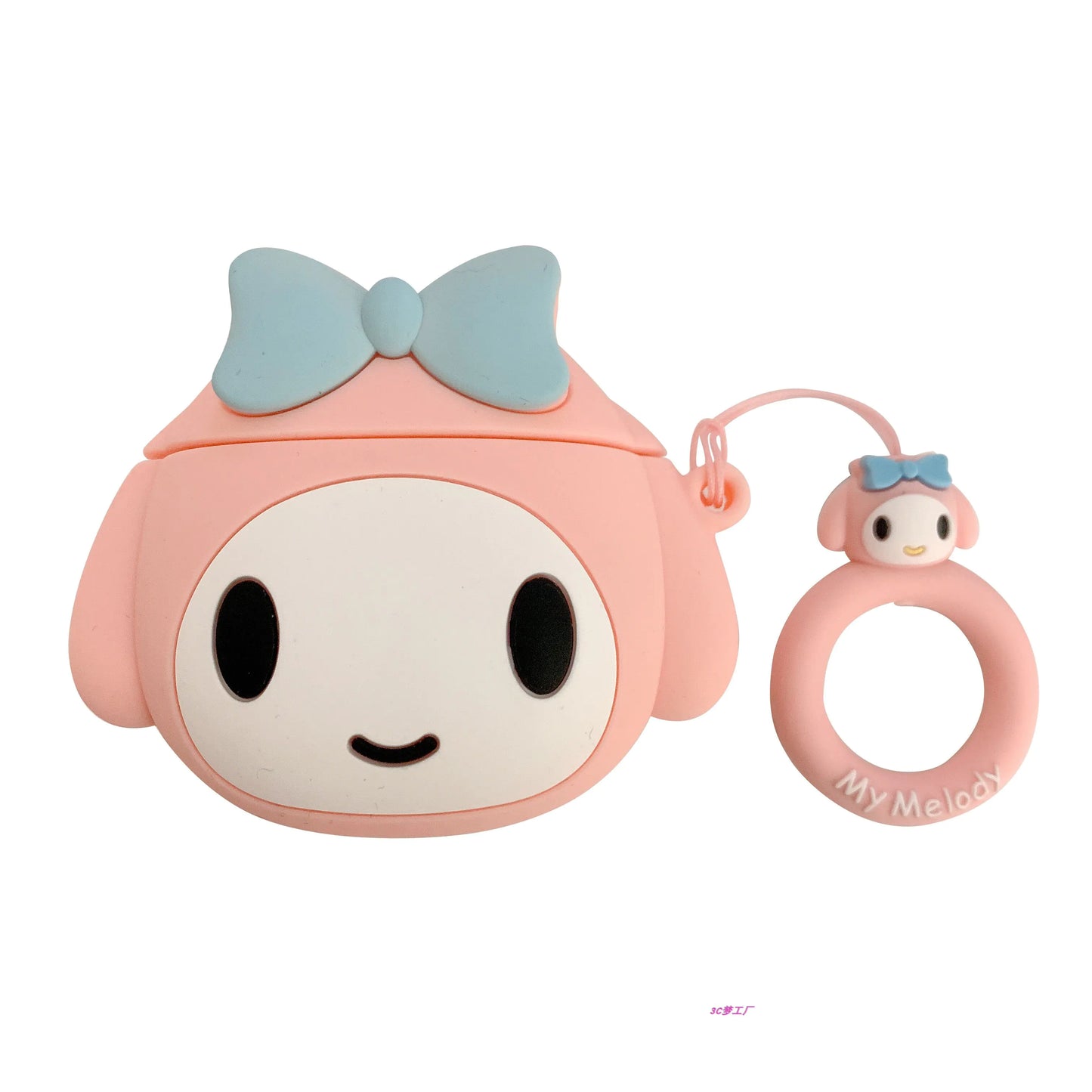 Cute Kuromi and Melody AirPods Case for Apple Headphones