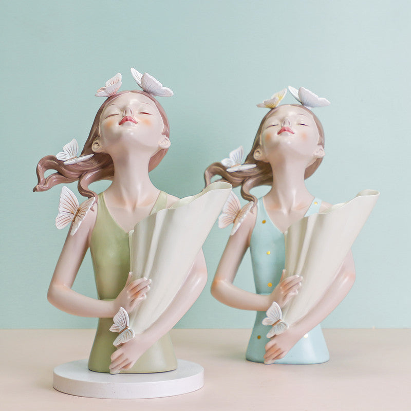 Butterfly Girl Flowerpot