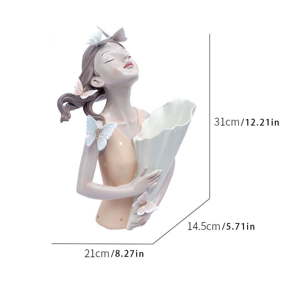 Butterfly Girl Flowerpot