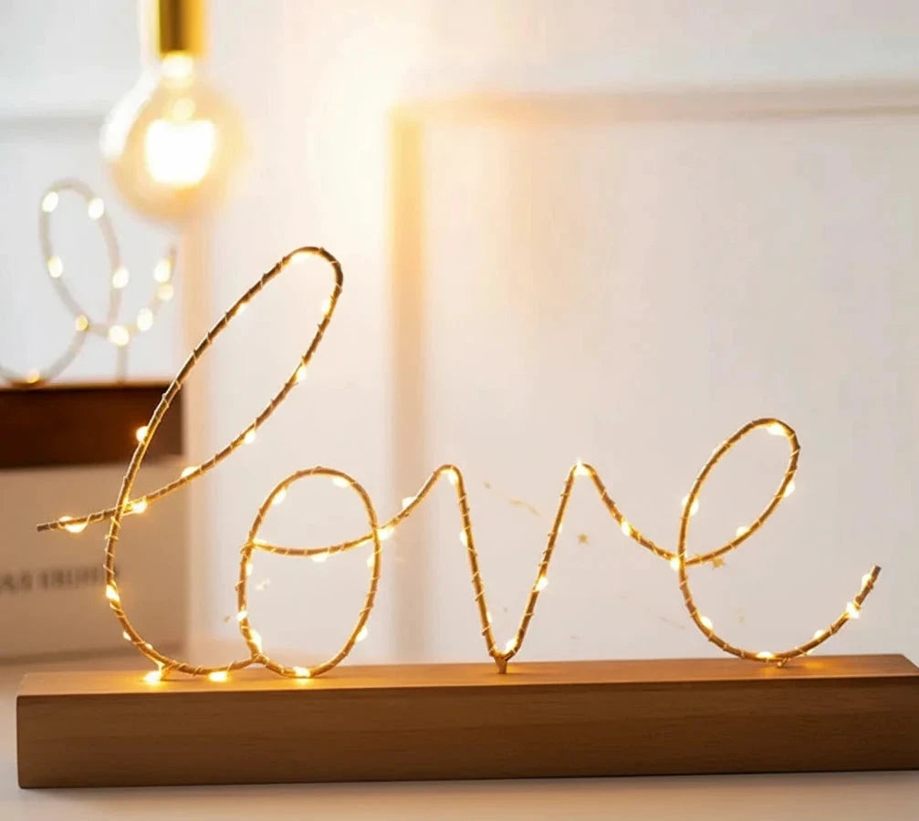 Iron Letter Lamp - Creative Nordic Style Decor Piece - The Nest Trading Company