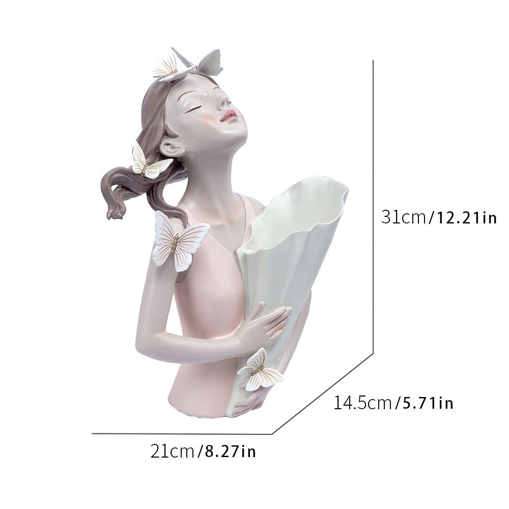 Butterfly Girl Flowerpot