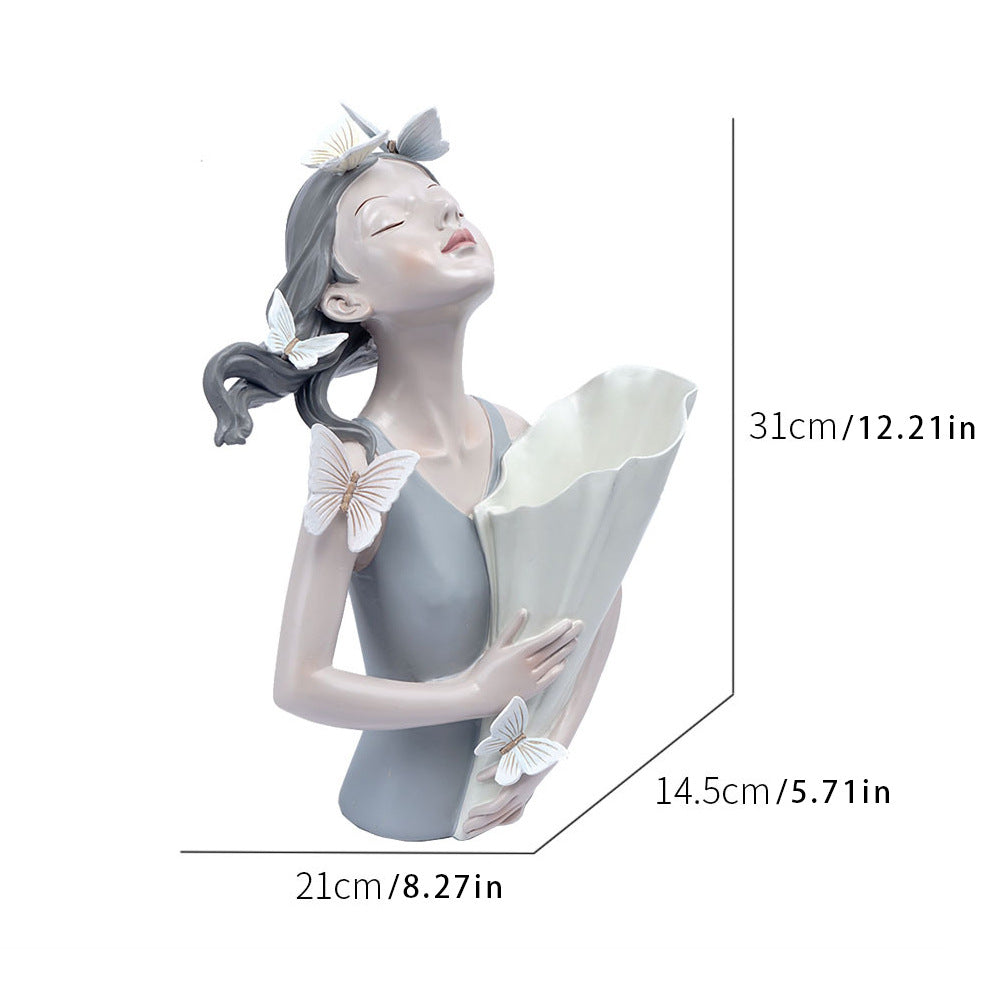 Butterfly Girl Flowerpot